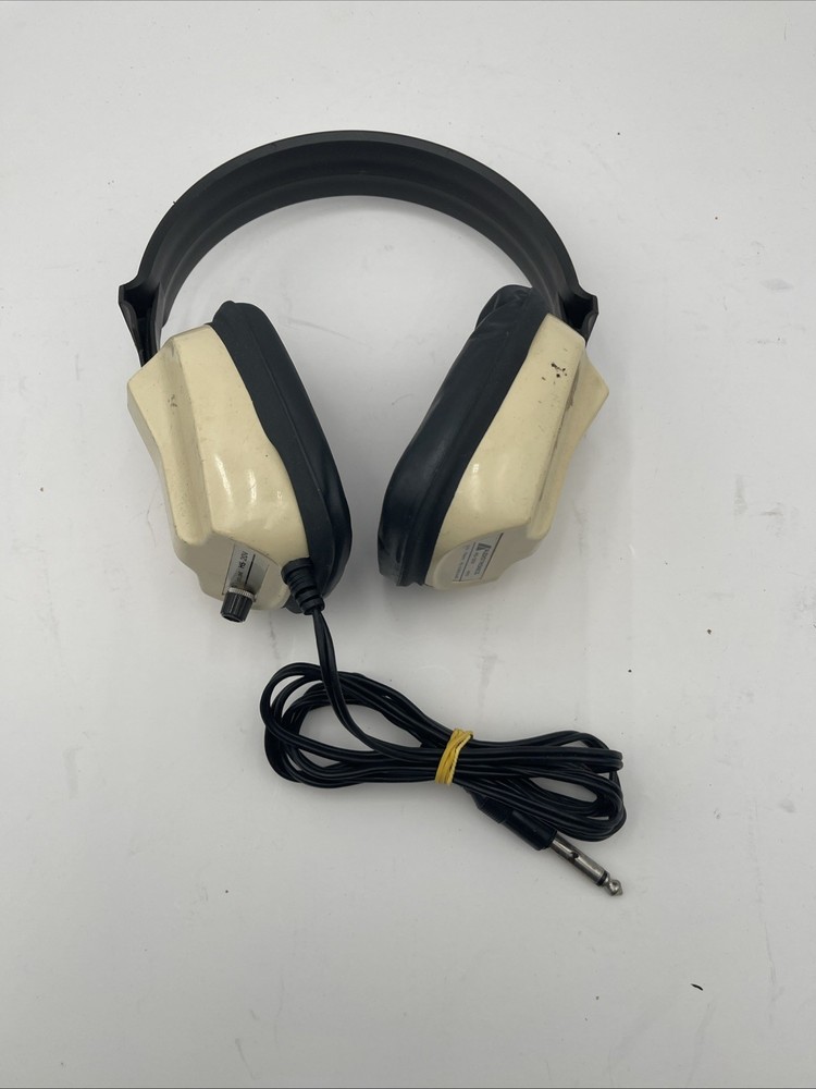 Audiotronics HS-20V Vintage Monaural Headset Headphones 1/4” Jack Heavy Cable