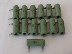 2x S5-35V ( 3.9 Ohm 5%, 15 Watt ) Ceramic Wirewound Resistor Military Grade USSR