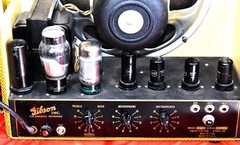 VINTAGE GIBSON EH-150 AMPLIFIER CIRCA 1941-1942 AEROPLANE TWEED COVERING