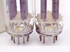 Strong Testing Pair of Vintage EI 12AX7/ECC83 Vacuum Tubes w/Matching Codes