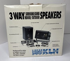 KLH 3 Way Surround Sound Indoor/Outdoor Speakers 403A NEW Open Box NOS