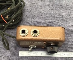 TRIMM Vintage Speaker On Off Control 1/4” Output Jacks Toggle On Off Circa 50’s