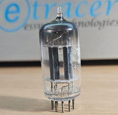 12AX7 TUNG SOL 17MM GREY PLATE VINTAGE AUDIO TUBE (1954) *eTRACER* #12C35