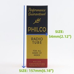 lot of 10 PHILCO TUBE BOX CARTON BOX FOR 2A3 245 247 280 5U4G 5R4GY 6L6G 6B4G