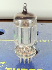 Sylvania 7025 ECC83 12AX7 Long Plate O-Getter Tested Like NOS Balanced Tube