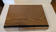 Vintage PAO 3 Drawer 42 Cassette Tape Storage Case Wood Grain Faux Oak