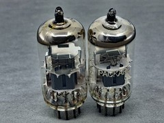 (2) Amperex Hewlett Packard 6DJ8 ECC88 Tubes O Getters Heerlan Holland Test NOS