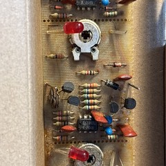 Strip Of Four Circuit Boards For Audio Projects One Is Missing Clear BulbVintage