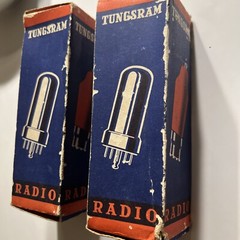Pair AD1 Tungsram Tube Single Plate Akin To Ebiii 4683 LK460 Very Close To 2A3