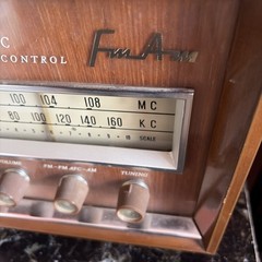 Mid Century Tube FM AM Radio Panasonic 782B Tweed 1963 Please Read