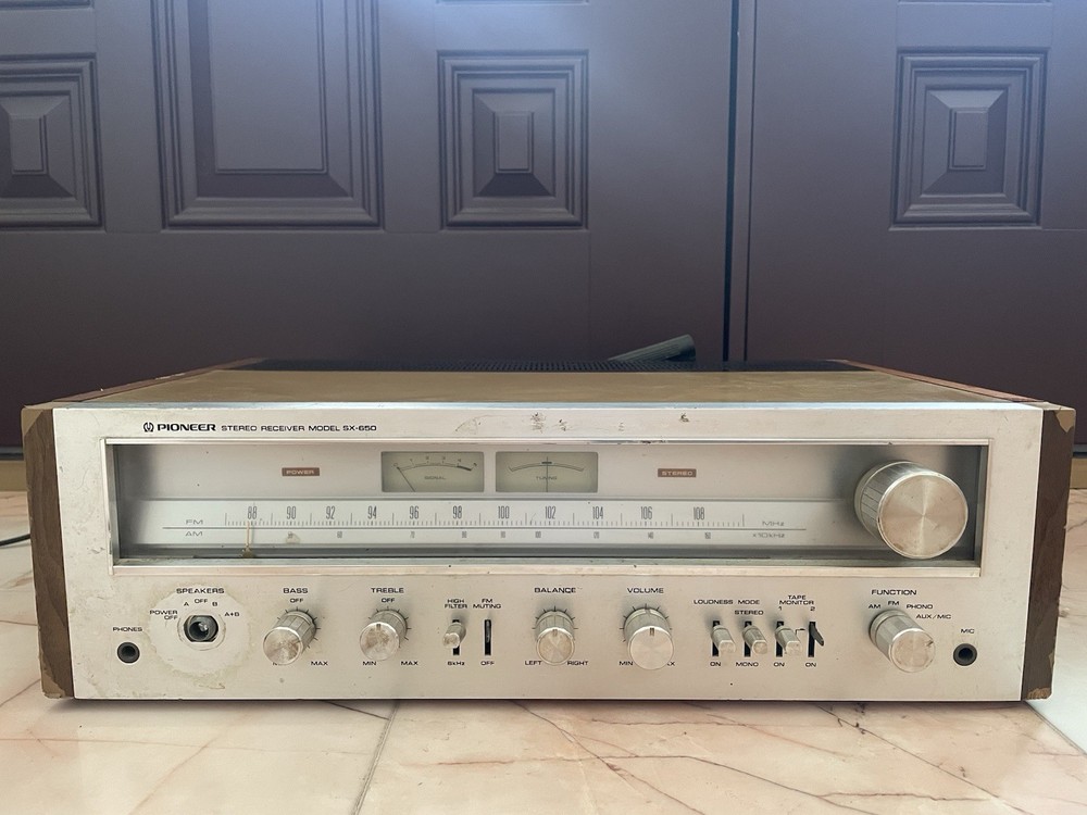 PIONEER SX-650 VINTAGE AM/FM STEREO RECEIVER – Parts