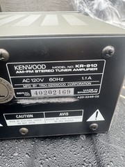 Kenwood Model KR-910 Am-fm Stereo Receiver VTG By ox And Manual
