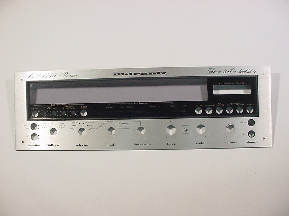 MARANTZ 4240 STEREO QUAD RECEIVER STEREO QUADRADIAL FRONT PANEL FACEPLATE (OEM)