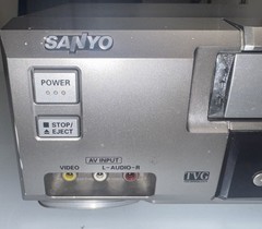 Sanyo VWM-710 VCR 4Head Hi-Fi Stereo VHS Player Tested, No Remote