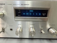 PIONEER SA-6800 STEREO AMPLIFIER WORKS CLEAN NICE Look !!