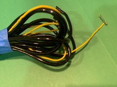 Lenco L75 Vintage Stereo Turntable Parting Out RCA Cable Assembly w/ Ground Wire