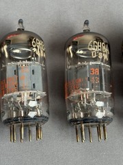 Sleeve of five Zenith 6GH8A tubes NOS Tested utilized in Scott 299 & LK-72B amps