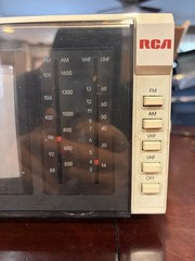 RCA Under Counter B&W Television / Radio(1987)Original Mounting Bracket Included