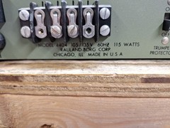 Vintage Rauland Borg PA Amplifier Model 4404 Powers on