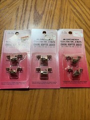 3 Pack Vintage ARCHER Radio Shack 274-1549 Coaxial Adapter Jacks 2.46mm & 2.16mm