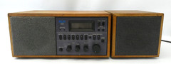 Vintage KLH 200 AM/FM Stereo Table Top Radio Wood Cabinet Kyocera Japan