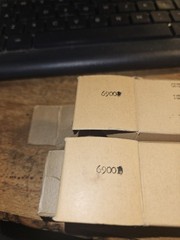 2 RARE NOS MU BENDIX 6900 Gold Pin Triple Mica Tubes 5687 7119 MATCHING CODE D
