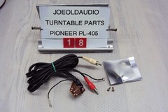 Pioneer PL-405 Turntable RCA Plugs, Cartridge Interface, Ground Wire, Tested