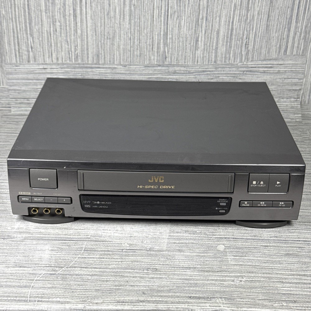 JVC HR-J610U VHS VCR Video Cassette Player/Recorder 4 Head Hi-Fi No Remote