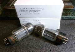 Pair Sylvania Grey Plate Super 6 STR 6L6 GC Power Tubes Matched 105+ test