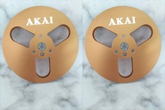 1 Pair 7” silvery AKAI Light Aluminum Reel to Reel Take Up Reel for AKAI GX-77