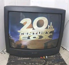 Vintage Sharp 25J-M100 CRT TV Retro Gaming Television No Remote 1997