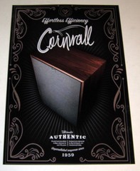 Klipsch Cornwall Audiophile Poster 19″ x 13″ Legendary Speaker 1959-Now
