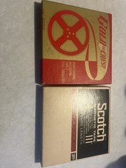 Scotch 111 Magnetic Tape & Gold Crest 600 Acetate Blank Reel-to-Reel Media