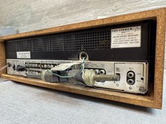 THE FISHER 800-T Stereo Receiver 500-TX with Remote RK-30, Wood Cabinet & Manual