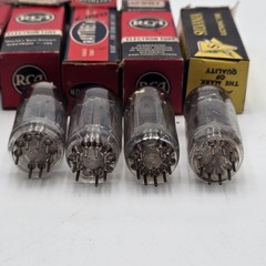 VTG NOS 12BH7 12BH7A Tube Lot 6 Pack RCA Sylvania Raytheon McIntosh Ampeg Audio