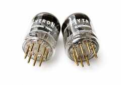 NOS HYTRON 5670W Gold Pin Matched Pair 2C51 / 396A Excellent WE396A Tested TV-7