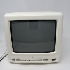 Zenith 9” CRT Color TV SL0953X Power Cable Gaming Tested No Remote Coaxial READ