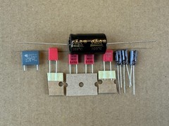 Dual CS 627 Q Recap Kit Capacitors Turntable Speed Repair Set w/ Safety Caps