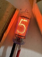 1x IN-8 MELZ Fine Grid (IN8 IN-8-2 IN14 ) NIXIE TUBE CLOCK (NEW OTK TESTED BOX)