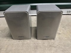 Realistic Minimus-7 Silver Speakers Pair 40-2045 Tested 8 Ohm Made in Japan