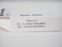 Brimar ECC83 Vacuum Tube Made In England BVA