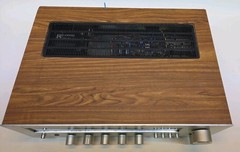 Vintage Sherwood S-7450 CP Silverface AM/FM Stereo Receiver Wood Case