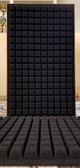 Pair of 2 Black Foam speaker grille inserts.. Fits Vintage JBL L-100 Century