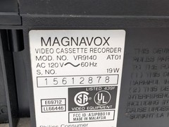 Magnavox VR9140AT01 VCR Video Cassette Recorder VHS Player No Remote – Tested