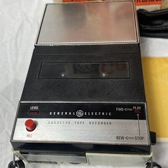 Vintage GE Cassette Tape Recorder M8321A With Original Box & Manual TESTED -READ
