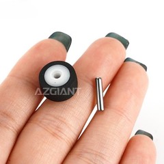 5PCS 13×8.3X6.3x2mm Pinch Roller with Metal Axle for Akai Sony Sharp Sanyo