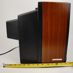 1992 Hitachi CT1394W 13″ CRT TV Wood Grain Retro Gaming w/ 2 Remotes