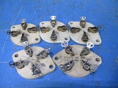 4 Pin Ceramic Tube Sockets Lot of Five