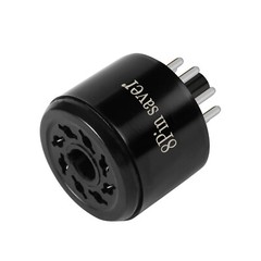 Amptata 8Pin Octal Socket Saver EL34 KT88 6SN7 6L6 6CA7 5U4G 5Z3 274B 6F8G Black