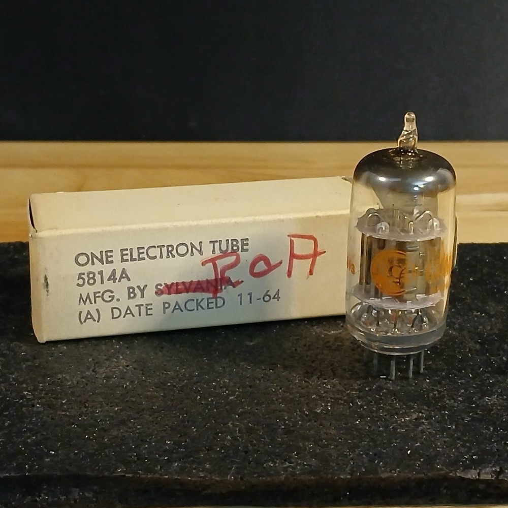 RCA Plack Plate Command 5814A Audio Tube NOS NIB